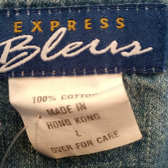 Express Bleus Denim Racer Back Dress - Picture 4 of 5